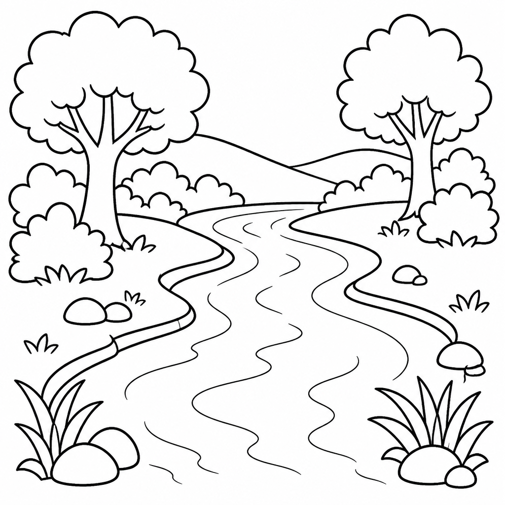 river 涂色